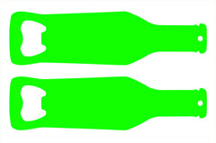 Kolorcoat™ Bottle Shaped Bottle Opener - Green