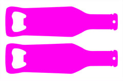 Kolorcoat™ Bottle Shaped Bottle Opener - Pink