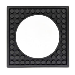 Rubber Coaster Mat with Circle Imprint Area - 3.9
