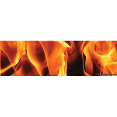 10'' x 3'' Bumper Stickers (Pack of 8) - Flame