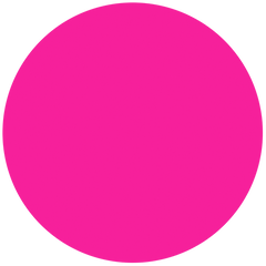 4'' Circle Vinyl Stickers (6 Pack) - Pink