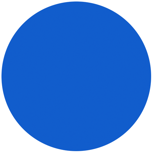 4'' Circle Vinyl Stickers (6 Pack) - Blue