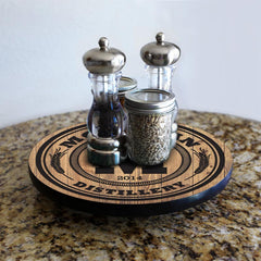 Wood Lazy Susan - Add Your Name - Distillery - Size Variations