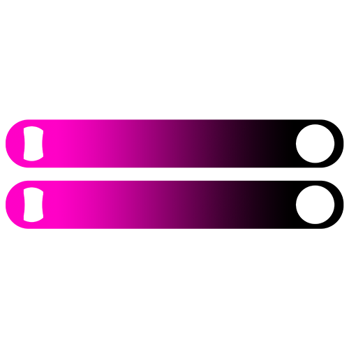 Gradient Background Colossal ™ 11" Bottle Opener - Pink to Black