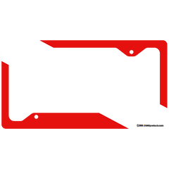 License Plate Frame - Driving Flag
