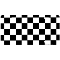 Custom License Plate - Racing Flag