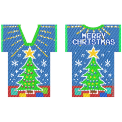 Kolorcoat™ T-Shirt Bottle Cooler - Merry Christmas Ugly Sweater
