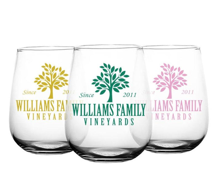 Vineyard Stemless Wine Glasses