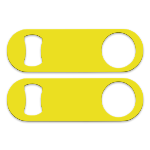 Solid Color Background 5" Medium Speed Opener - Yellow