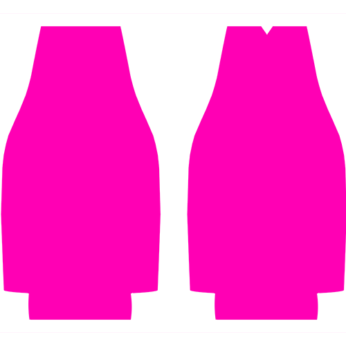 Kolorcoat™  Zipper Bottle Cooler - Pink