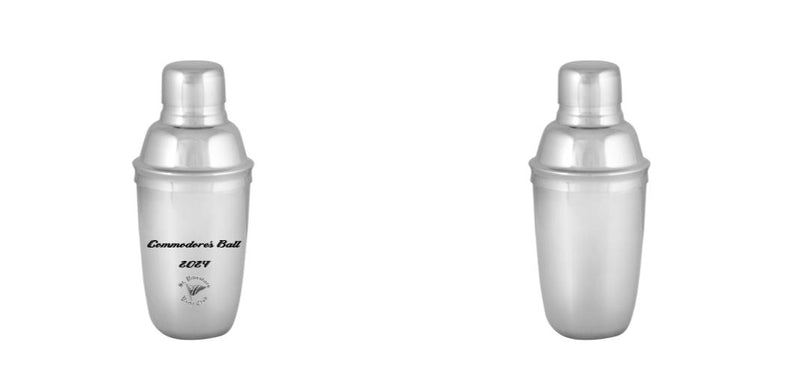 Custom 8 oz. - 3 Piece Deluxe Stainless Steel Cocktail Shaker