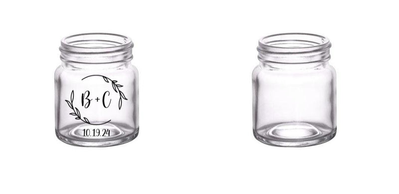 2 oz. Custom BarConic® Mini Mason Jar Shot Glass