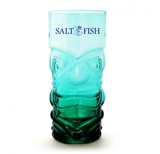 IMPRINTED BarConic® Tiki Glass - Teal - 15 ounce