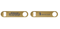 Screen Printed Colored Stainless Steel Speed Opener - GOLD