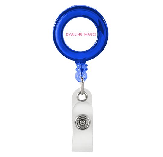 Translucent Badge Reel - Blue