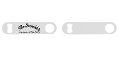 Screen Printed Colored Stainless Steel Speed Opener - WHITE