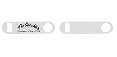 Screen Printed Colored Stainless Steel Speed Opener - WHITE