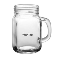 12 oz Custom BarConic® Mason Jar with Handle