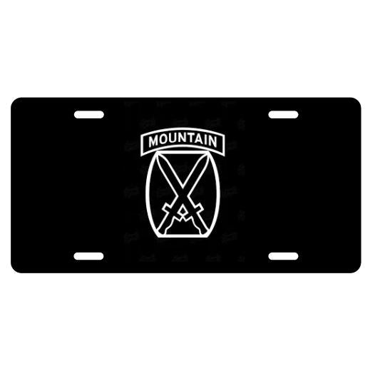 Custom License Plate - Black