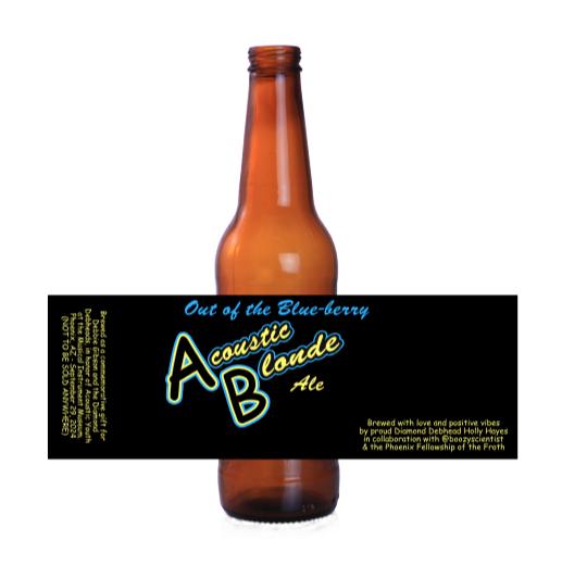 Design your own Beer Bottle Labels - 6 PACK - Black