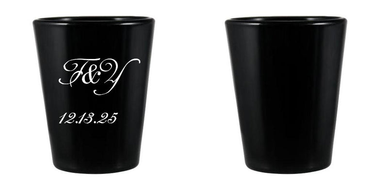 1.75 oz Custom BarConic® Black Shot Glass