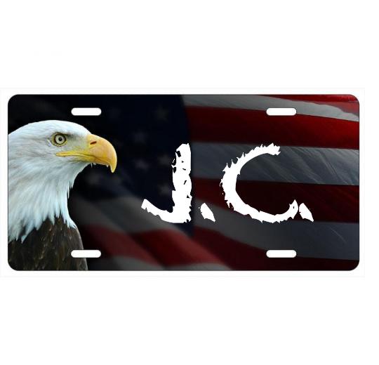 Custom License Plate - Bald Eagle