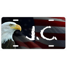 Custom License Plate - Bald Eagle