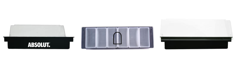 6 Pint Condiment Holder with Flat Lid - Black