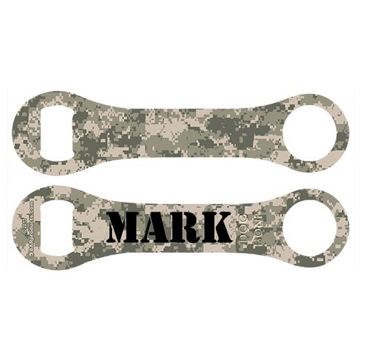 Kolorcoat™ Dog Bone Bottle Opener - Digital Camo