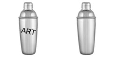 24 oz. - 3 Piece Deluxe Stainless Steel Cocktail Shaker