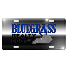 Custom Aluminum License Plate - Chrome Design