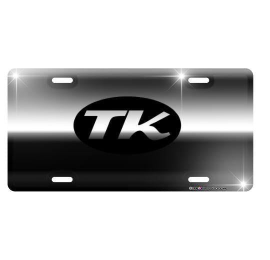 Custom Aluminum License Plate - Chrome Design