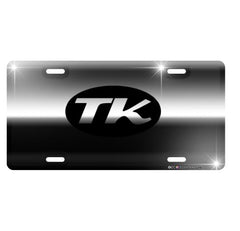 Custom Aluminum License Plate - Chrome Design