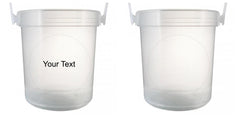 32 oz Plastic Rum Buckets with Custom Sticker