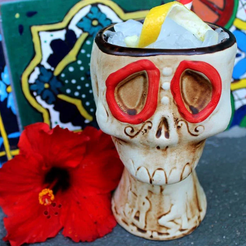 Imprinted BarConic® Tiki Drinkware - Dead Head - 14 ounce