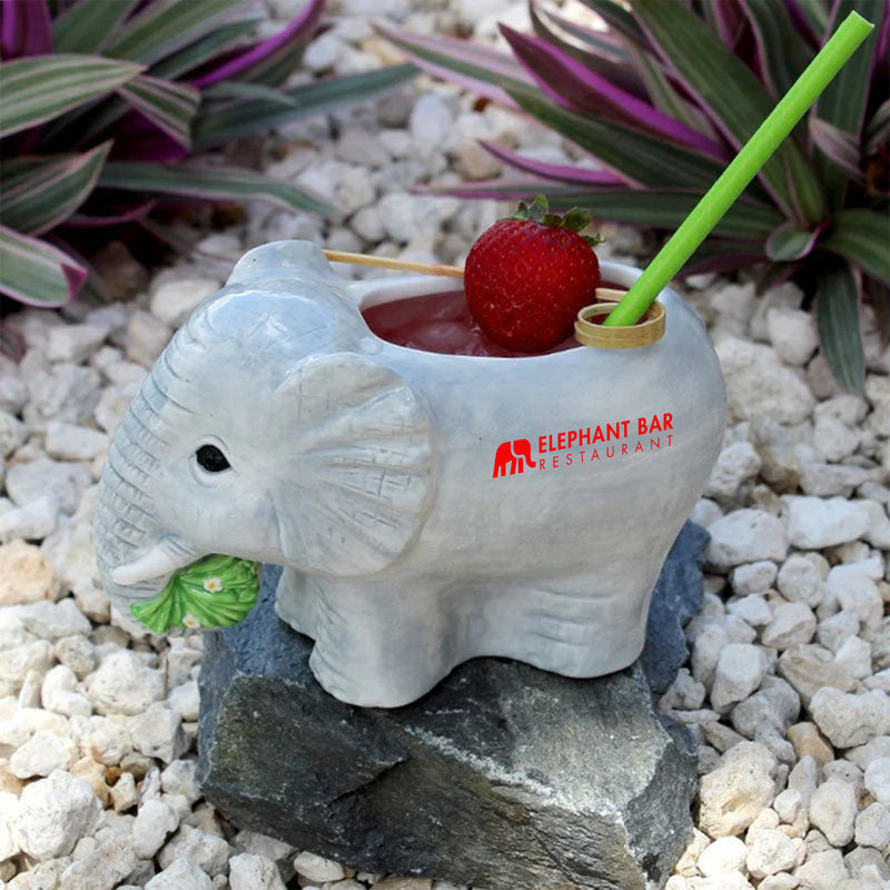 Imprinted BarConic® Tiki Drinkware - Elephant - 15 ounce