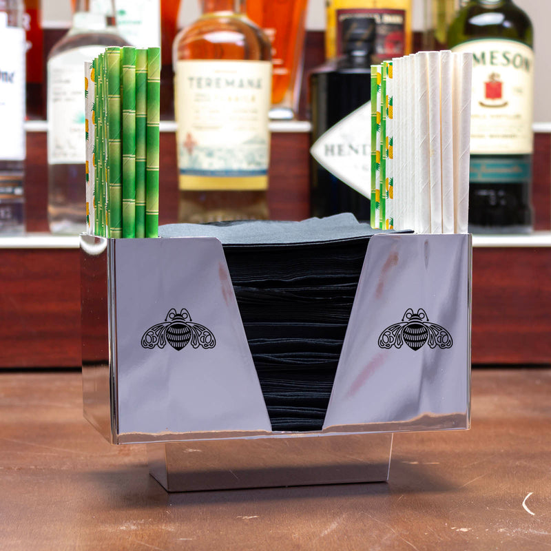 3 Pocket Napkin Caddy - Chrome