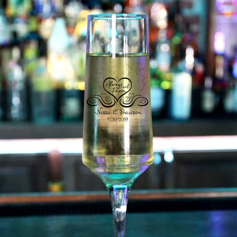 Custom BarConic® 8 oz Tall Champagne Glass