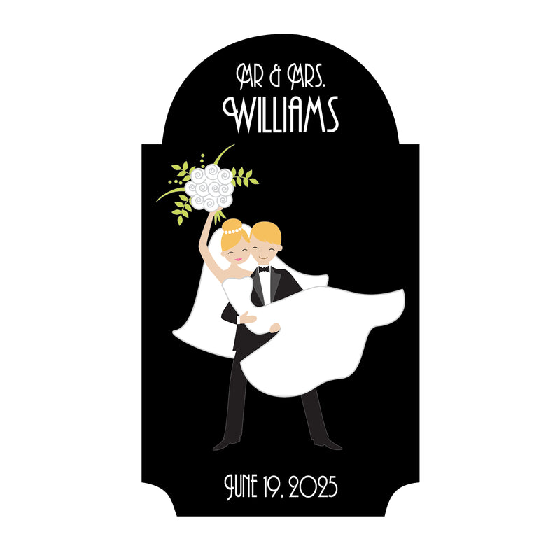 Design your own Wine Bottle Labels - Black