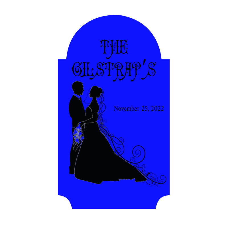 Design your own Wine Bottle Labels - Blue