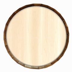 Round Wood Barrel Top Sign - 20