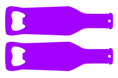 Kolorcoat™ Bottle Shaped Bottle Opener - Purple