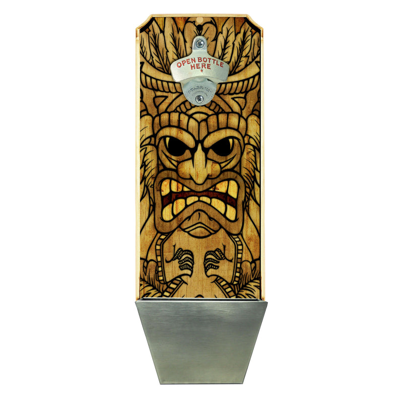 custom wall mounted bottle opener flat top with cap catcher print on demand example