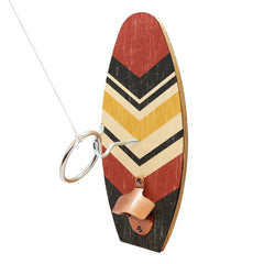 Custom Wooden Wall Mounted Surfboard Ring Toss Print On Demand Example