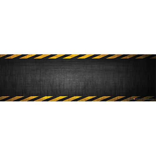 10'' x 3'' Bumper Stickers (Pack of 8) - Caution Tape