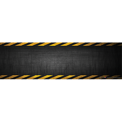 10'' x 3'' Bumper Stickers (Pack of 8) - Caution Tape