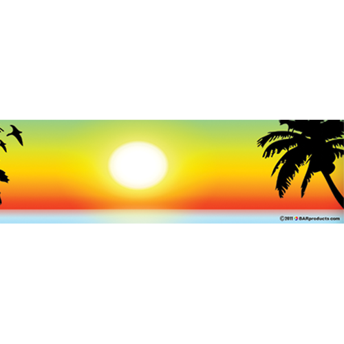 10'' x 3'' Bumper Stickers (Pack of 8) - Sunset | logobarproducts