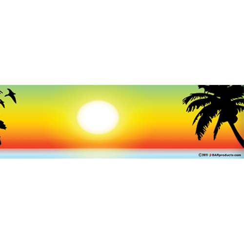 10'' x 3'' Bumper Stickers (Pack of 8) - Sunset