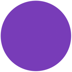 4'' Circle Vinyl Stickers (6 Pack) - Purple
