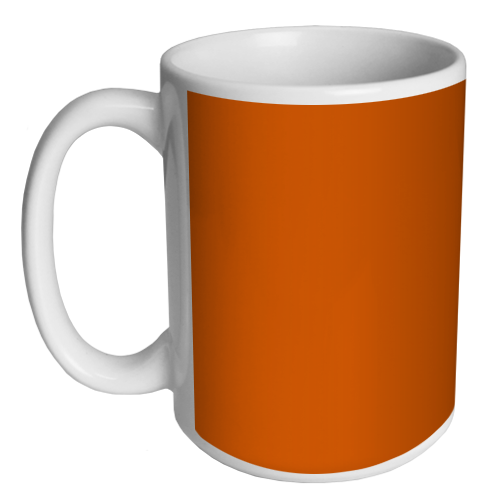 Custom Coffee Mug - Orange - 15 ounce